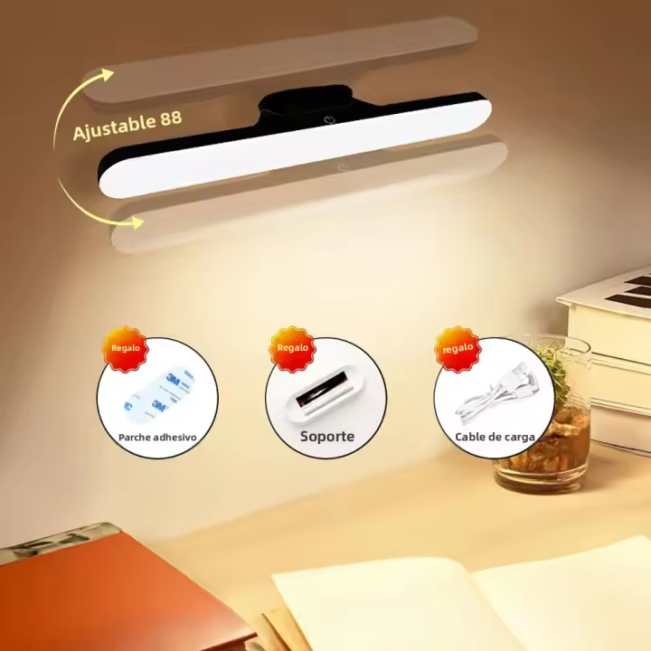 Lámpara De Maquillaje LED Con Luz De Espejo Y Luz De Autoconexión USB Protección Ocular Recargable Portátil Con Imán Y Interruptor Táctil - 1