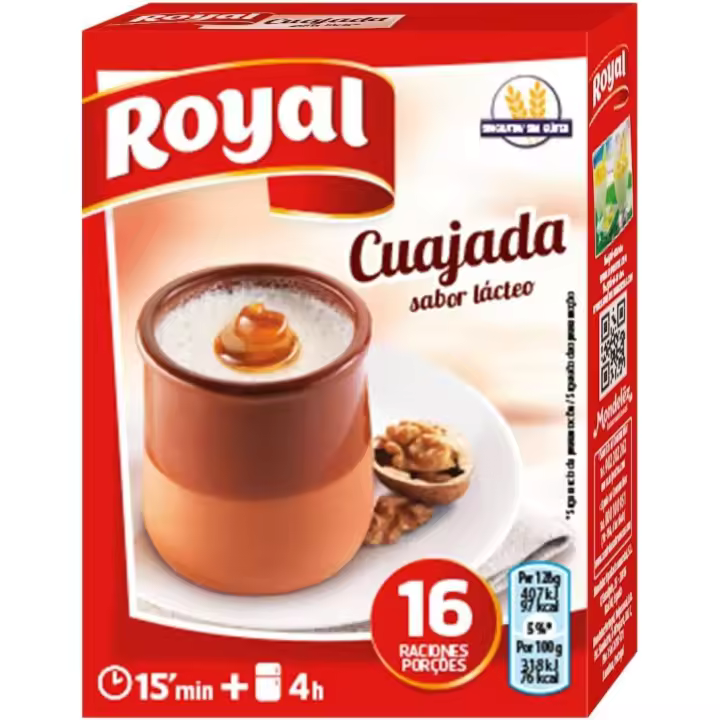 Royal-  Cuajada, Preparado en Polvo Sabor Lácteo 16 Raciones - 1