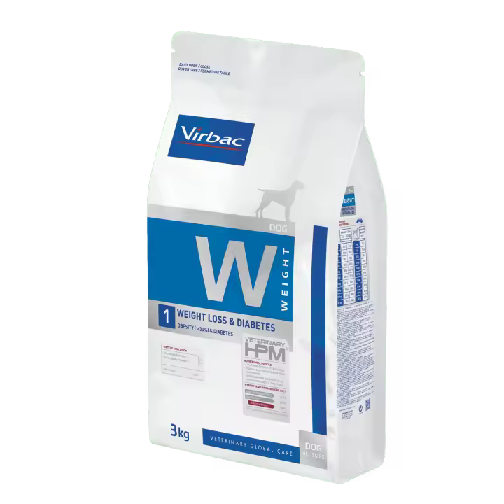 Virbac Veterinary HPM W1 Weight loss & Diabetes Pienso para Perros - 1
