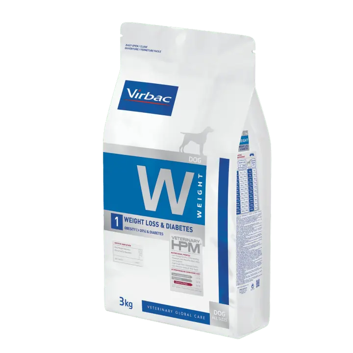 Virbac Veterinary HPM W1 Weight loss & Diabetes Pienso para Perros - 1
