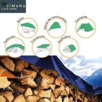 Criscolor Lona Multiusos Verde Resistente Al Agua con Ojales de Aluminio 90gr - details 1