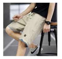 Shorts De Verano Para Hombre Deportivos Casuales De Playa Talla Grande Hasta 8XL Color Sólido Pantalones Sueltos Y Cómodos - details 13