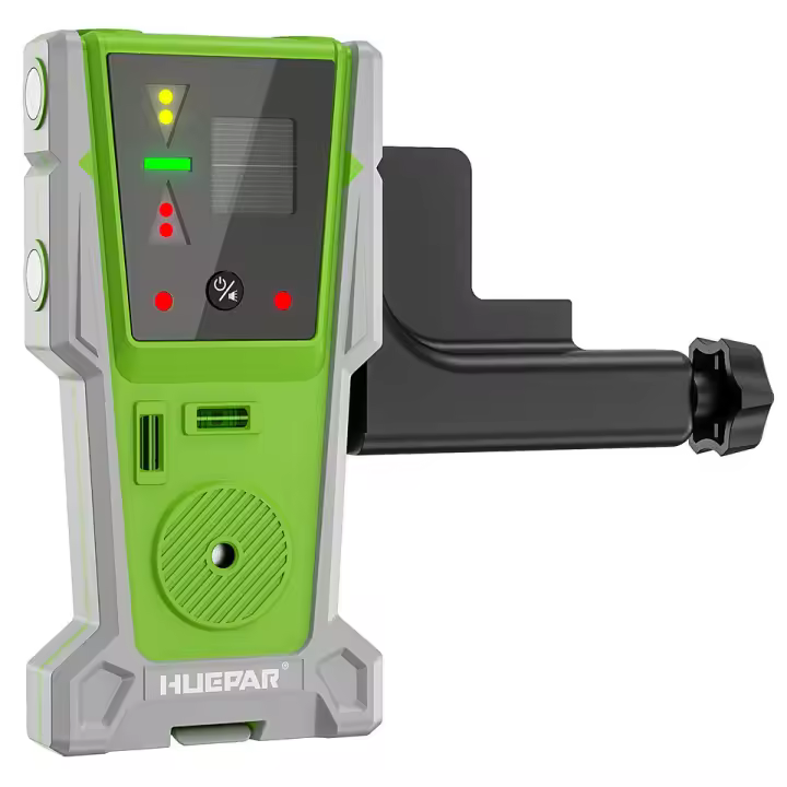 Detector De Nivel Láser Huepar Con Líneas De Pulso Y Doble Lámpara Buzzer De 90 dB Para Nivelación Vertical Y Horizontal - 1