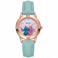 Reloj De Cuarzo Anime Pointer Para Niños Lilo & Stitch Regalo De Vacaciones Reloj Infantil Con Marcas Arábigas Y Cierre De Correa De Cuero - details 10