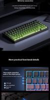 MCHOSE G75 Teclado Mecánico Tri-modos Bluetooth Inalámbrico 87 Teclas Para PC Y Laptop Periféricos De Juegos Deportivos Regalos - details 9