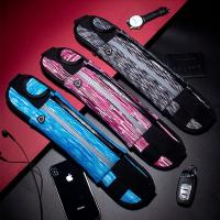 Riñonera deportiva de goma para hombre y mujer con tiras reflectantes y correas ajustables (azul) - details 3