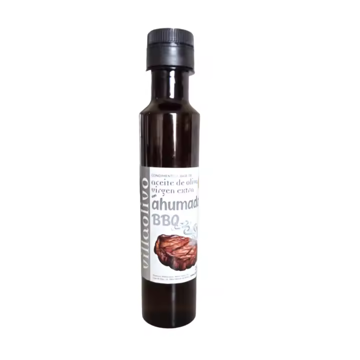 Villaolivo - Condimento A Base de Aceite De Oliva Virgen Extra con Ahumado BBQ 250ml - 1