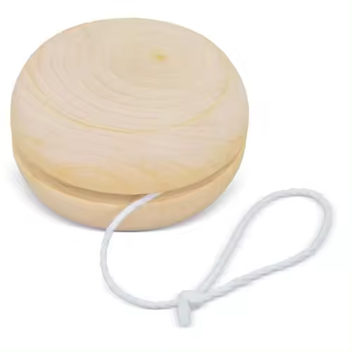 Disok Lote 12 Yoyo de Madera Natural para Niños - Detalles Cumpleaños Comuniones Infantiles - 1