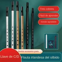 Flute Irlandesa Auténtica Miwayer Con 6 Agujeros Clave C/D Perfecta Para La Música Irlandesa Tradicional Instrumento Musical - details 1