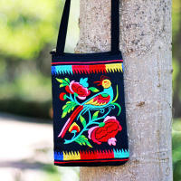 Bolso Bandolera De Estilo Étnico Vintage Para Mujer Con Bordado Pequeño Monedero Y Bolsillo Para Teléfono Móvil De 6.1 Pulgadas - details 7