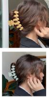 Pinza De Pelo Grande Para Mujer En Color Sólido Simplicidad Y Elegancia Accesorio De Cabello Para La Parte Superior De La Cabeza Pinza De Ducha Mate - details 4