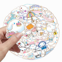 Pegatinas Kawaii Cinnamoroll Divertidas Y Lindas Para Niños Decoración De Laptop Teléfono Cuaderno Maleta Material PVC - details 2