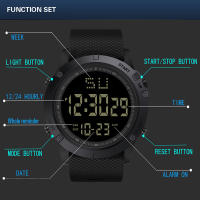 Reloj Deportivo Para Hombre Multifuncional Militar Impermeable Luminoso LED Digital Reloj Para Niños Grande Calendario Estudiante - details 5