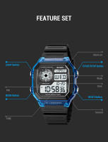Reloj Deportivo SKMEI Japonés Digital Multifuncional Para Hombres Resistente Al Agua 5Bar Cronógrafo Reloj De Pulsera Con Luz Trasera Y Alarmas - details 20