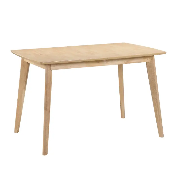 Lúzete - Mesa Extensible Gunbritt Natural  Patas De Madera De Caucho Macizo Y Tablero De Mdf - 1