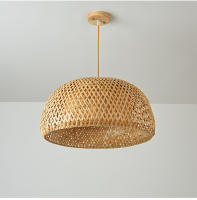 Lámpara Colgante De Bambú Pendentivo Luz De Techo Rattan Wicker Tejido a Mano Enredado Para Hogar Comedor Estilo Sudeste Asiático - details 10