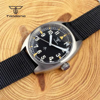 Reloj Automático Tandorio Double Domed AR Sapphire NH35A 39mm Para Hombres 20BAR Dial Negro Luminoso Correa De Nylon - details 5