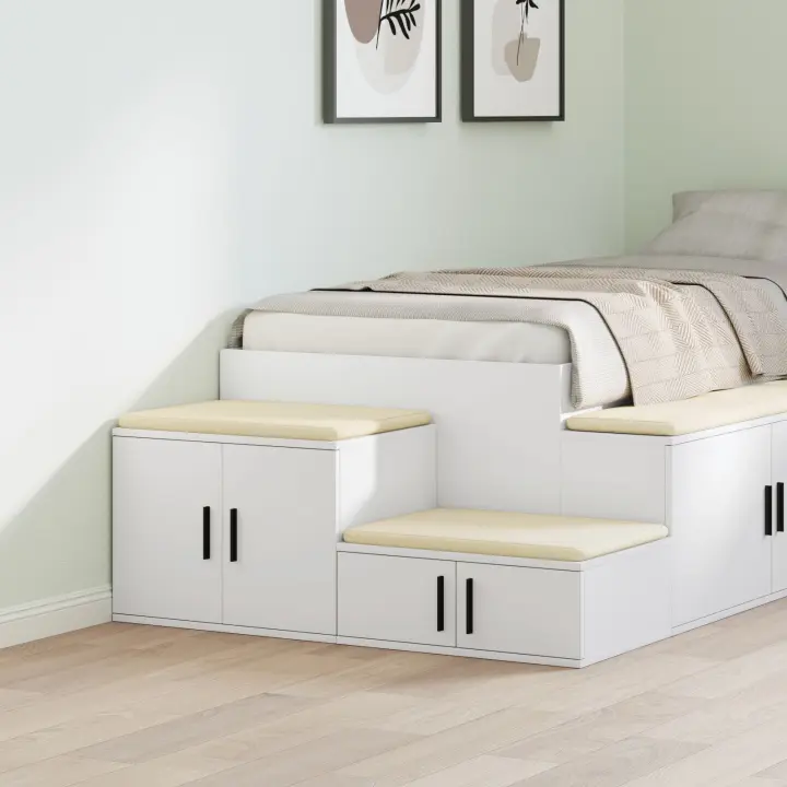 Armario de Almacenamiento vidaXL Blanco 127x41x40 cm Madera Ingenierizada - 1