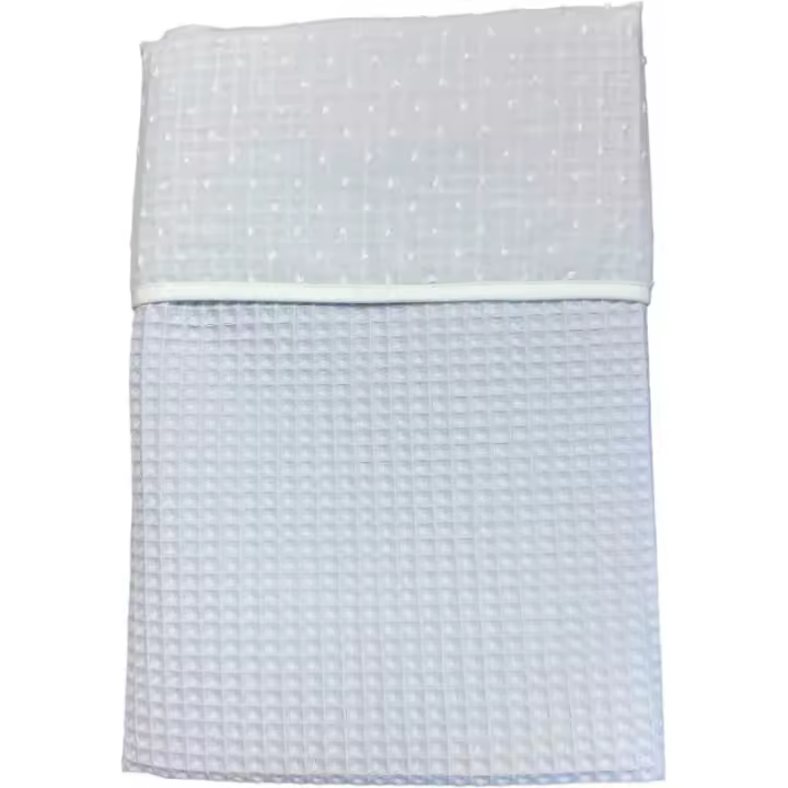 Danielstore Manta Colcha de Verano para Bebe Recien Nacido, Cochecito o capazo. Mantas Infantiles Multiusos Reversible - 1