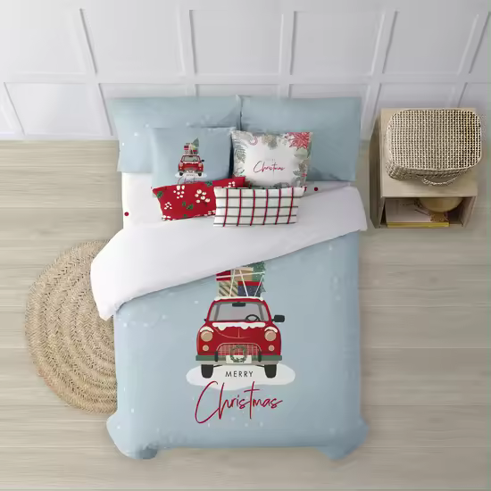 BL BELUM - Funda nórdica navidad 50% algodón - 50% poliéster- Funda nórdica con botones Laponia 22 - Funda Nórdica Extrasuave - Funda Nórdica 100% Made in Spain - 1
