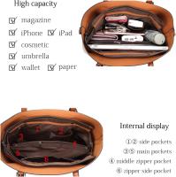 Bolsos de Mano para mujer de cuero elegante de gran capacidad Retro Vintage with Superior ASA - details 5