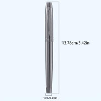 Bolígrafo De Negocios De Alta Gama Plata Gris Tamaño Medio 0.5mm Punta Lridium Metal Para Escuela Oficina Escribir Diario - details 1