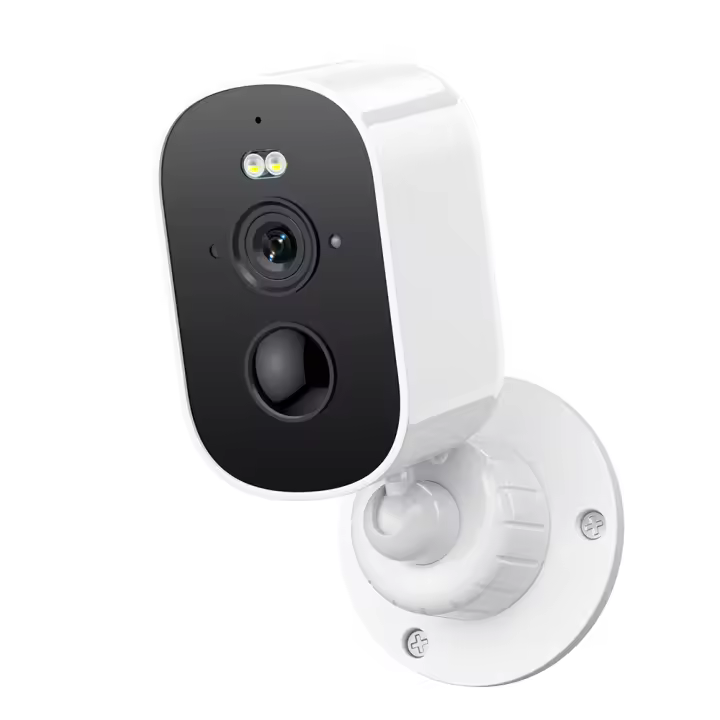 Cámara IP Inalámbrica 4MP 2K Almacenamiento De Tarjeta TF De 128G Visión Nocturna Color Sensor Sony CMOS Energía Por Batería IP66 Resistente Al Agua Y Al Clima Detección De Movimiento AI Luz De Luces Sirena - 1