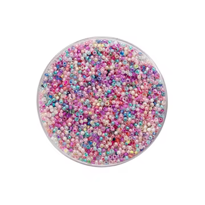 Lote De 10g De Cuentas De Vidrio Bohemio Colores Variados 2mm Para Creación De Joyería DIY Accesorios Para Pulseras Collares Y Aretes - 1