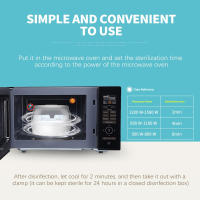 Esterilizador De Vapor Para Botellas De Bebé Con Soporte Y Caja De Almacenamiento BPA Free Microwavio Temporizador De Tiempo De Esterilización - details 6