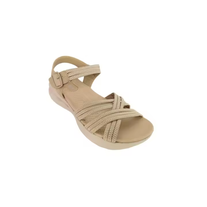 Sandalias planas de Mujer AMARPIES 28656 BEIG SANDALIA CUÑA AIR TIRAS HEBILLA BEIG 35989 25V - 1