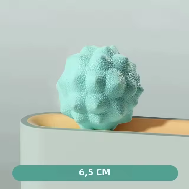Bola De Masaje De La Fascia Bola De Pie Para Relajación Muscular Y Alivio De La Fatiga Bola De Membrana Cervical Y Nariz De Rostro Tamaño 14x6cm Y 6.5x6.5cm Material Compuesto Para Yoga - 1