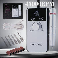 Nueva Máquina De Uñas Eléctrica Profesional 45000RPM Recargable Accesorios De Uñas Pulidora De Esmalte De Gel Bajo Ruido Color Blanco / Negro - details 0
