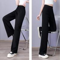 Pantalones Largos Para Mujer Estilo Casual Transversales Sueltos Rectos De Verano Otoño Suelta Estilo Elegante - details 1