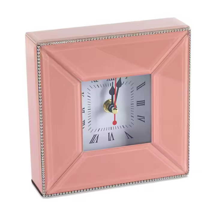 Reloj 15*15 rosa brillantes exterior neil  Material: Cristal Medidas (Ancho*Alto*Fondo): 15*15*4Presume de casa - 1