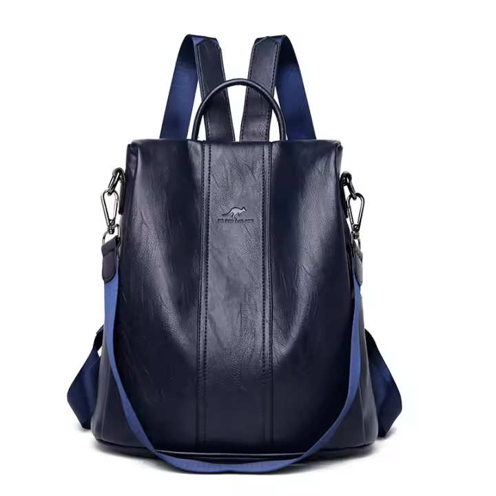 SSITO Mochila De Piel antirobo para Mujer, vintage Bolso de hombro, mochilas escolares para Niños - 1