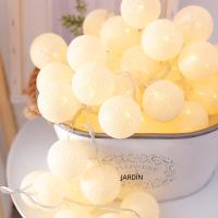 Guirnalda De Luces Faeiritas Con 10 LEDS Pelota De Algodón Decoración De Navidad Exterior Jardín Calle Regalo De Año Nuevo - details 5