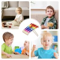 Xilofón Educativo De 8 Escalas Para Niños Instrumento De Percusión Profesional De Madera Para Principiantes Y Bandas Regalo De Cumpleaños - details 0