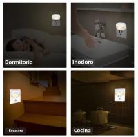 Lámpara Nocturna LED Con Sensor De Movimiento EU US Socket AC 85-265V Inducción Humana 3 Colores Enchufe En Pared Para Dormitorio Pasillo - details 9