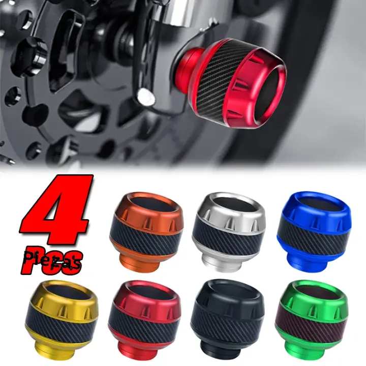 4Pcs Protección De Caída Para Motocicleta En Aleación De Aluminio Protetores De Rueda Delantera Y Marco De Scooter Sliders Exteriores Para Moto - 1