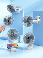 1 unidad, ventilador giratorio fresco de verano, carga USB, ventilador de escritorio con clip para hogar y exterior, plástico de 5,9x11,4 pulgadas, portátil con ajuste de múltiples ángulos - details 0