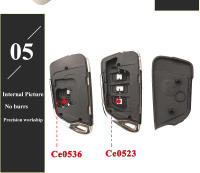 Carcasa De Llave Remota Modificada Jingyuqin Para Citroen С2 C4 С3 С5 С6 DS4 DS3 DS5 Berlingo Picasso C-Elysee Dispatch HU83/VA2 ABS Material 1 Pieza - details 8
