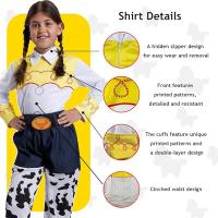 Disfraz Jessie Vaquera Toy Story Infantil con Sombrero Cowboy Rojo, Conjunto Vaquero de Jessie Amiga de Woody para Fiesta de Carnaval, Halloween, Cosplay, Baile Country, Rodeo, Eventos del Lejano Oeste para Niñas 3 a15 Años - details 3