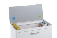 DON HIERRO - Cubo de basura y reciclaje lacado, 4 cubos gran capacidad, CUBEK- - details 0