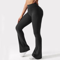 Leggings De Yoga Para Mujer 2024 Con Bolsillos Mallas De Compresión Estiramiento Alto Pierna Ancha Sensación De Nuca Ropa Deportiva De Fitness - details 8