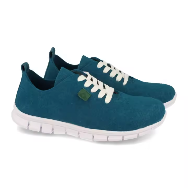 PuntoSalao Deportivas ecólogicas material reciclado para mujer color azul ECO01 - 1