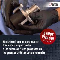 AREABOXES - Guantes De Nitrilo EXTRARESISTENTES Para Todos Los Trabajos. Guantes De Nitrilo C/ Textura. Negros, Tres Tallas. Guantes Nitrilo Para Mecanico, Cocina, Medicina, Etc. Diamantado Y Sin Polvo (tallas M, L, XL) - details 2