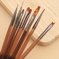 9PCS Línea De Pincel Para Uñas De Gel UV DIY Herramienta De Dibujo Para Manicura Y Diseño De Uñas Pincel De Acrílico Para Pintura De Uñas - details 4
