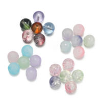 30pcs Huesos De Cristal De Colores Mixtos 10mm 4 Estilos Bolas Redondas Para Pulseras Collares Aretes Accesorios De Joyería - details 4