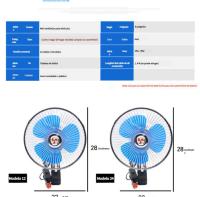 Ventilador eléctrico de verano para coche de 6" pulgadas con clip, ventilador pequeño totalmente cerrado - details 1