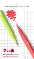 Rotulador De Pincel De Tinta Hidratada En 12 Colores Pastel Para Caligrafía Arte Y Dibujo Ideal Para Lettering Y Diario - details 4